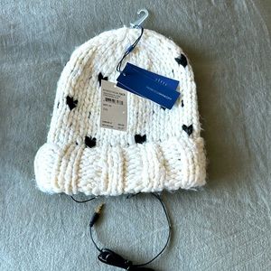 Rebecca Minkoff hat with built in headphones